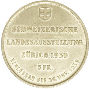 1939 - 5 francs, Pièce commémorative, (argent)