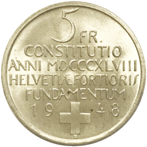 1948 - 5 francs, Pièce commémorative, (argent)