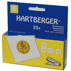 Hartberger Etuis numismatiques carton à agrafer Ø 15 mm paquet de 25