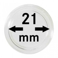 Capsules monnaies Ø intérieur 21 mm, paquet de 10