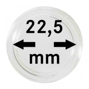 Capsules monnaies Ø intérieur 22,5 mm, paquet de 10