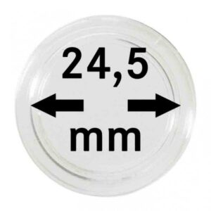 Capsules monnaies Ø intérieur 24,5 mm, paquet de 10