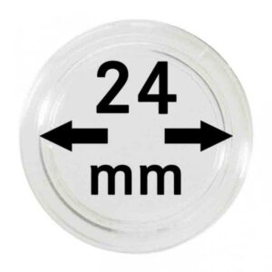 Capsules monnaies Ø intérieur 24 mm, paquet de 10