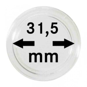Capsules monnaies Ø intérieur 31,5 mm, paquet de 10