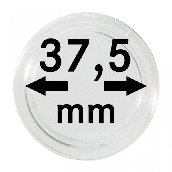 Capsules monnaies Ø intérieur 37,5 mm, paquet de 10
