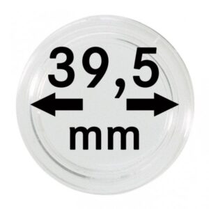 Capsules monnaies Ø intérieur 39,5 mm, paquet de 10