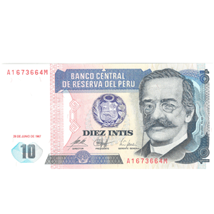 10 Intis PÉROU 1987