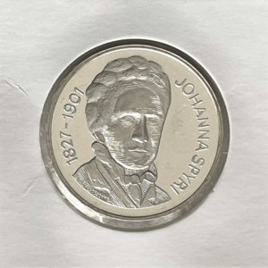 20 Francs comm. 2001 (unz) Johanna Spyri, 1827-1901