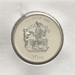 20 Francs comm. 2002 (unz) Couvent de St. Gall