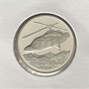 20 Francs comm. 2002 (unz) 50 ans Garde aérienne suisse de sauvetage