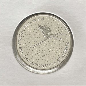 20 Francs comm. 2003 (unz)  Coup du monde de ski alpin St. Moritz