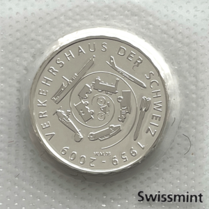 20 Francs comm. 2009 (unz)  50 ans Musée Suisse des Transports