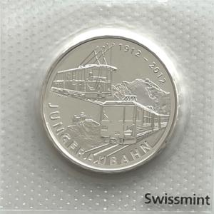 20 Francs comm. 2012 (unz) 100 ans chemin de fer de la Jungfrau