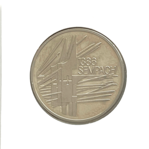 5.00 francs comm. 1986  (FDC) " 600 ans de la Bataille de Sempach"