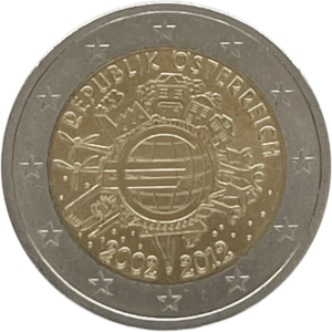 Autriche 2012 - 2 euro commémorative 10 ans de l'euro