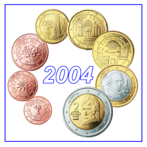Autriche 2004 - Pièces en euro destinées à la circulation