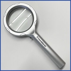 Loupe lumineuse LED, 2 x, 6 LED, argentée