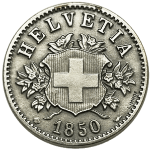 Médaille 20 Centimes comm. Farinet couleur Argent