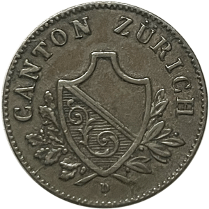 Zurich 2 Rappen 1842 (sup++)
