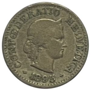 CH- 0,10 centimes, 1895, (s)