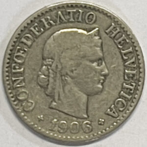 CH- 0,10 centimes, 1906, (s)