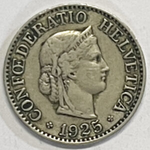 CH- 0,10 centimes, 1925, (s)