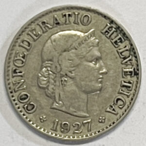 CH- 0,10 centimes, 1927, (s)