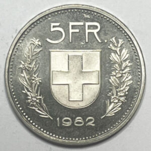 CH-5.00 Francs -1982 (vorz)
