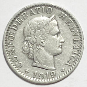 CH-20 centimes, 1919, (ss)