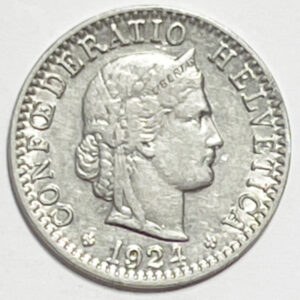 CH-20 centimes, 1924, (ss)