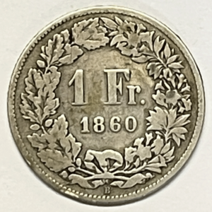 CH-1.00 Francs-1860 (s)