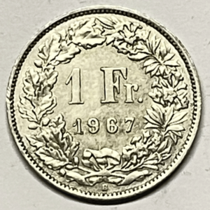 CH-1.00 Francs-1967 (s)