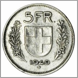 CH-5.00 Francs -1949 (s)