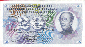 20 Francs, Général Henri Dufour 23.12.1959