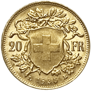 Vreneli 20 Francs 1935 LB