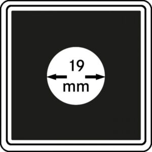 Capsules numismatiques CARRÉE 19 mm, paquet de 4 Nº Réf. 2240019
