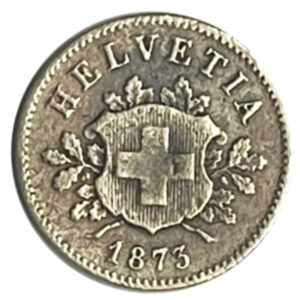 CH- 0,10 centimes, 1873, (s)