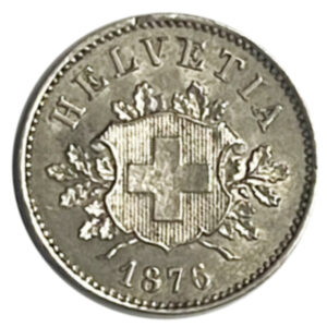 CH- 0,10 centimes, 1876, (ss)