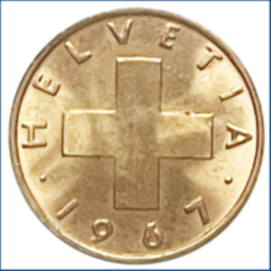 CH- 0,02 centimes, 1967 (unz)