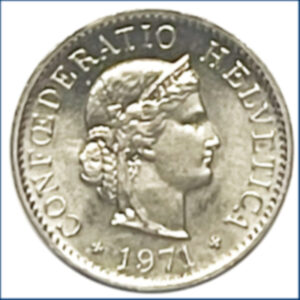 CH- 0,05 centimes, 1971, (vz)