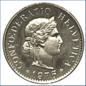 CH- 0,05 centimes, 1976, (vz)