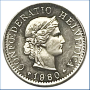 CH- 0,05 centimes, 1980, (vz)