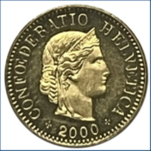 CH- 0,05 centimes, 2000, (vz)