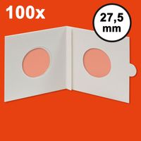 Hartberger Etuis numismatiques carton Autocollant Ø 27,5 mm paquet de 100