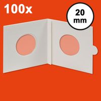 Hartberger Etuis numismatiques carton Autocollant Ø 20 mm paquet de 100