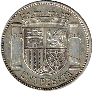 ESPAGNE - Una pesetas 1933