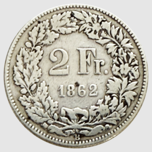 CH-2.00 Francs-1862 (s)