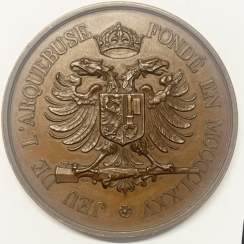 SUISSE, Genève MEDAILLE Jeu de l’ARQUEBUSE 1899 / RRR. – Image 2