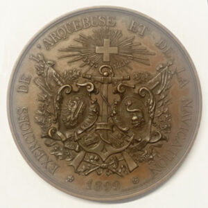 SUISSE, Genève MEDAILLE Jeu de l’ARQUEBUSE 1899 / RRR.