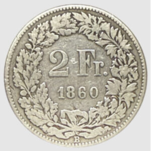 CH-2.00 Francs-1860 (s)